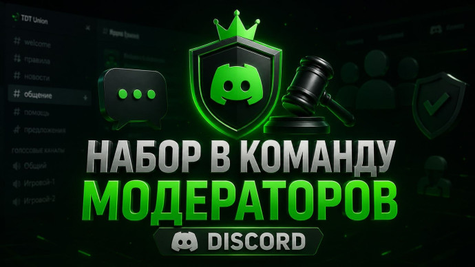Набор в команду модераторов Discord!